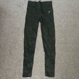 Gymshark army green camo leggings
